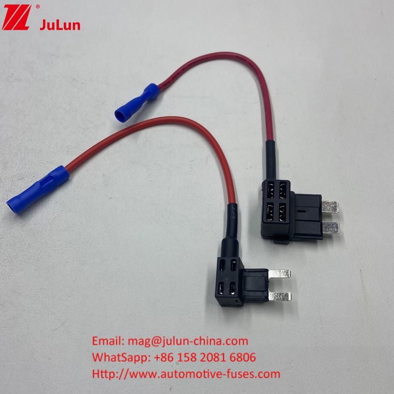 F3A 5A 10A 15A Veiligheidsknop 16AWG Auto Voeg een circuit toe ACU blade Veiligheidsaadapter met veiligheidshouder voor auto's Trucks