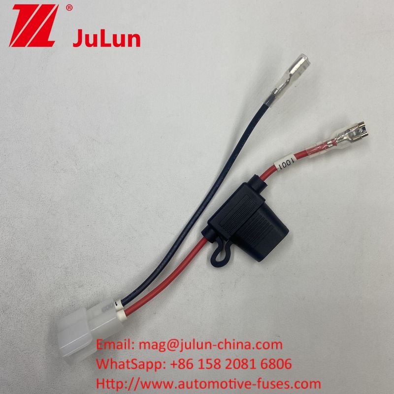Fusehouder AWG 16 12 AGW Fuse Inline Fusehouder met 30 AMP 50A ATC Blade Fuses