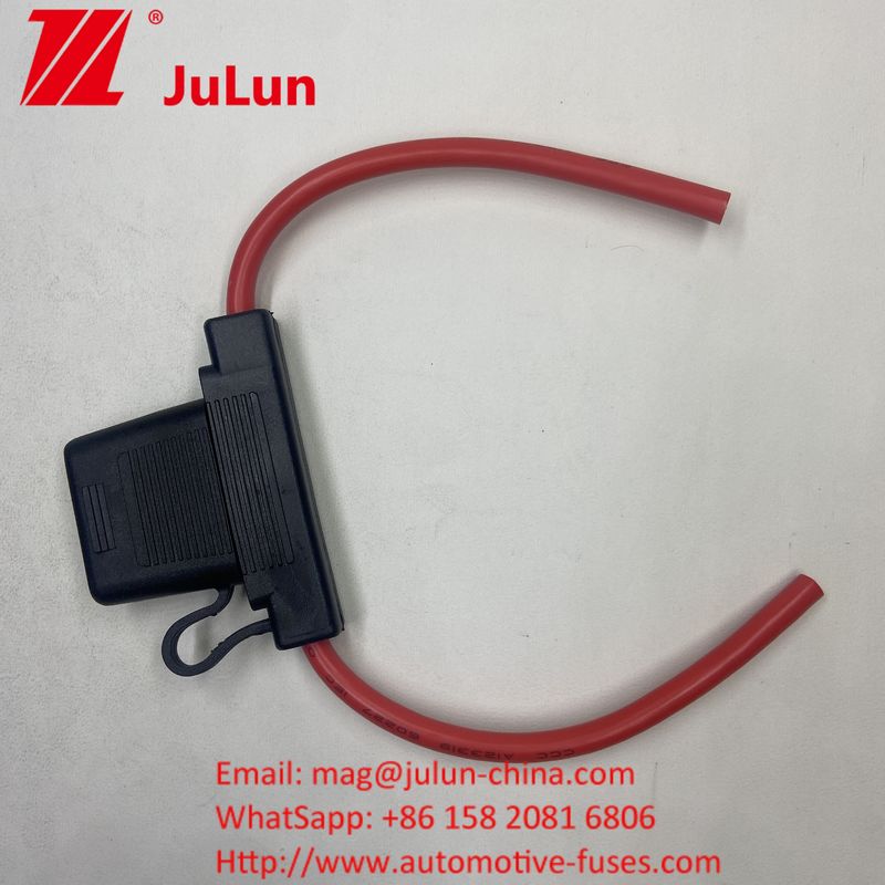 ATC/ATO Custom Inline Fuse Holder 14AWG 16AWG 18AWG 20AWG Wiring Harness 80amp Blade Zekering Automotive Zekeringhouder