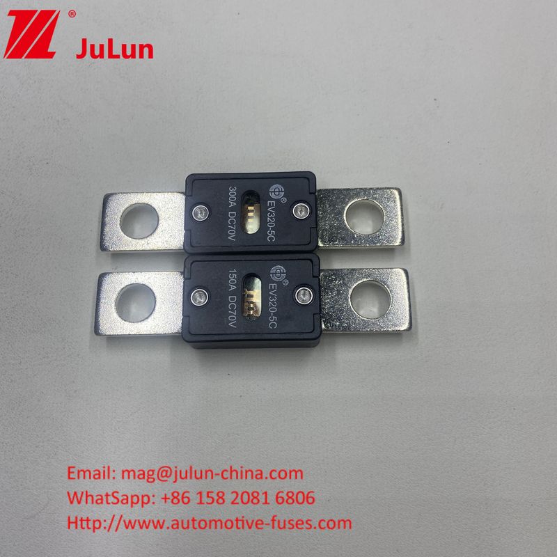 EV320-5X 80A 70VDC SINOFUSE Keramische autoverzekering Klein formaat Kortsluitingsbescherming Koper Zilver Kwartz Zand Goud