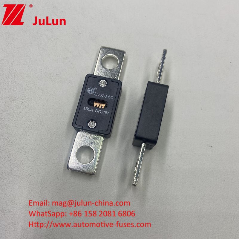 51 mm gaten afstand EV320-5X 125A 70VDC keramische autoverzekering met GB/T31465.5-2015 certificering en 70VDC nominale spanning