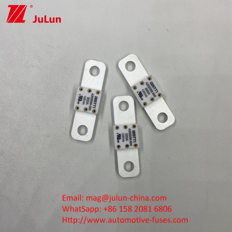 ASTM elektrische voertuigfusie A202008 300A fusie 125VDC terminal type AC Ev-opladeradapter compatibel met 20KA breekcapaciteit