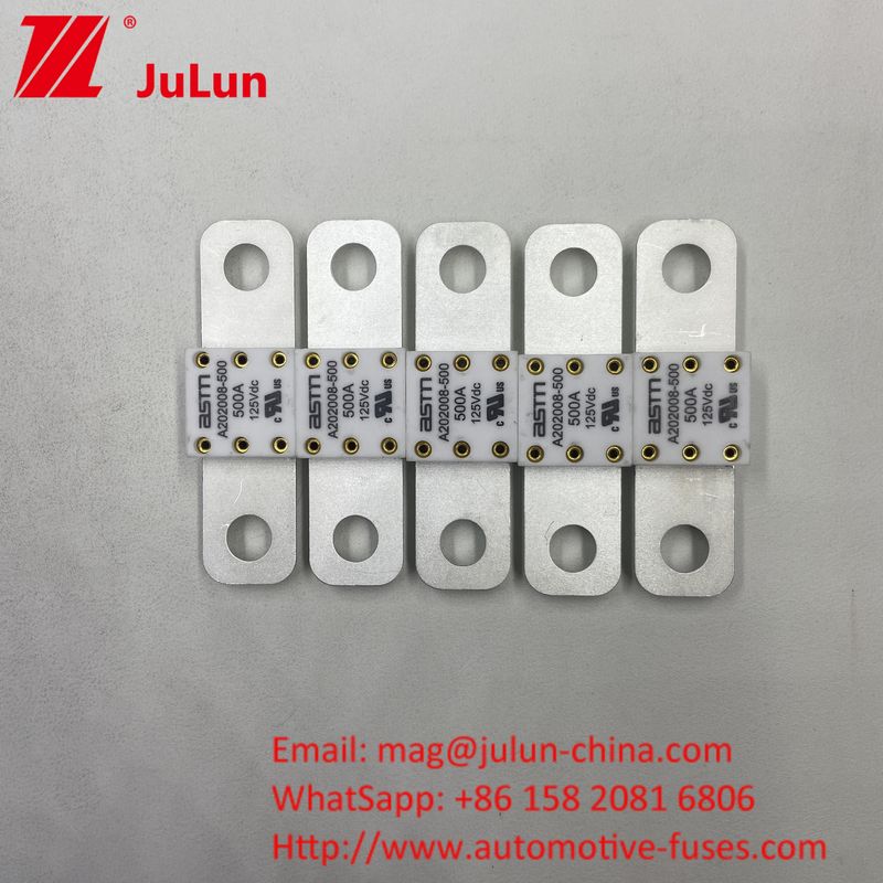 350A 125VDC autobatterij fusie Kleine grootte Hoge stroom ASTM kortsluitingsbescherming