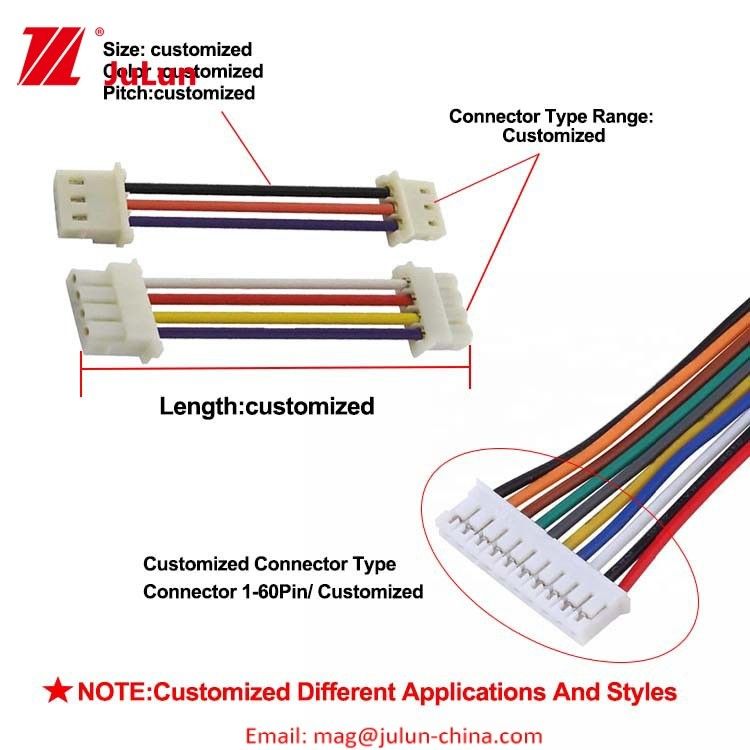 Langdurige prestaties UL / CSA Automotive Complete Wiring Harness met aangepaste kabelkleur en lengte