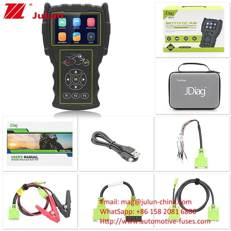 Motorfietsdetector M100 Pro Moto Scanner Ecu OBD Foutdiagnostic Instrument JDiag