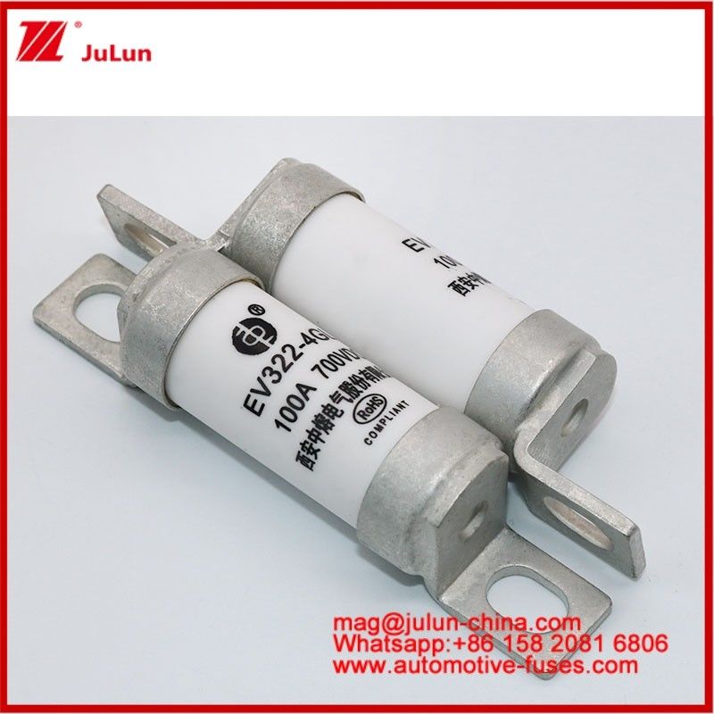 EV322 4GL 100A DC700V EV of HEV Elektrisch voertuig Compacte grootte Hoog nominale stroom gespannen structuur Tubulaire keramische lont