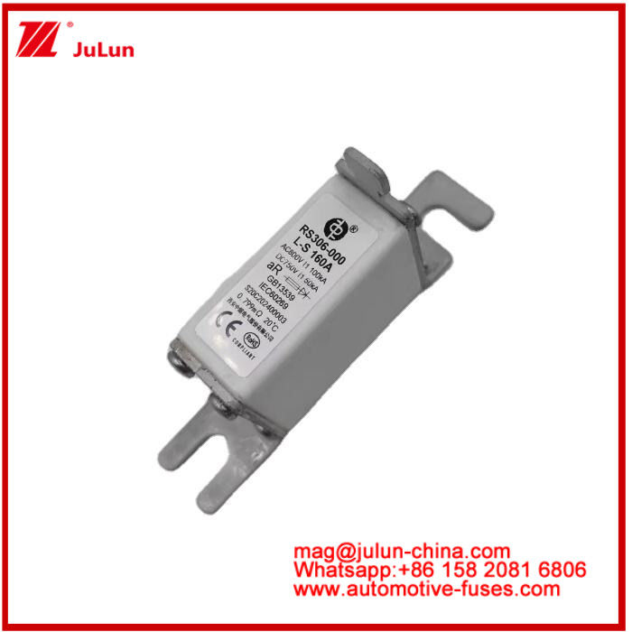 RS306-000-L-160A Vierkante keramische fusie EV of HEV stud-mount AC800V 100KA DC750V 50KA