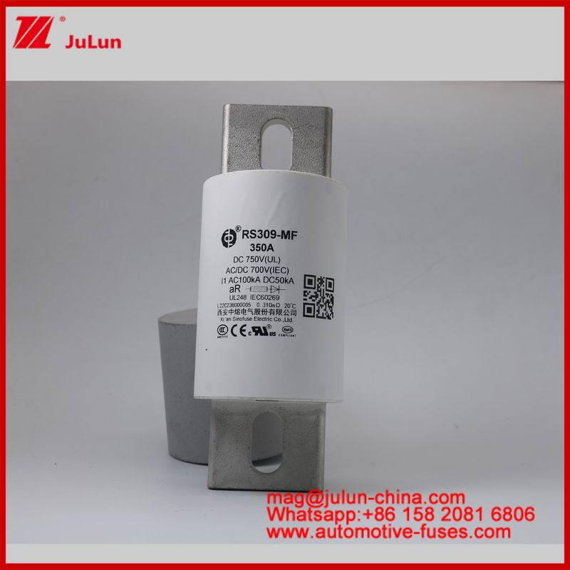 RS309-MF 350A Automobile Bolt Stud-mount Ceramic Tubular FUSE DC700AV DC Speciaal ontworpen voor EV / HEV-bescherming