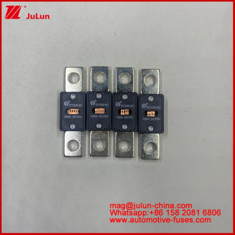 EV320 5X 5C plate-type bolt connection Transparent window fuse 80A 100A 125A 150A 450A 70VDC Current Auto-Blade Fuses 200A 58VDC Automotive Fuse Bolt On Screw Type ANS Bolt Down Fuses