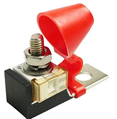 Red Hat-de Flessen Ceramische Automobielzekeringen van de Zekerings Vierkante Distributie voor rv-Jachtkraan 58V 200A