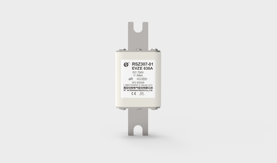 van 630A 750VDC de Ceramische Uitstekende gelijkstroom Prestaties van de het Elektrische voertuig Snelle Zekering rsz307-01-EVZE
