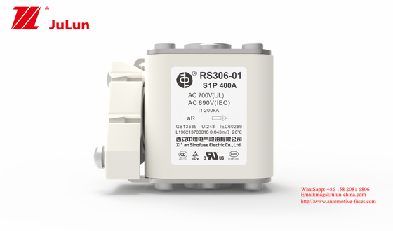 het Elektrische voertuigzekering RS306-01-S1P Chip Type Automatic Reset Function van 400A 690V