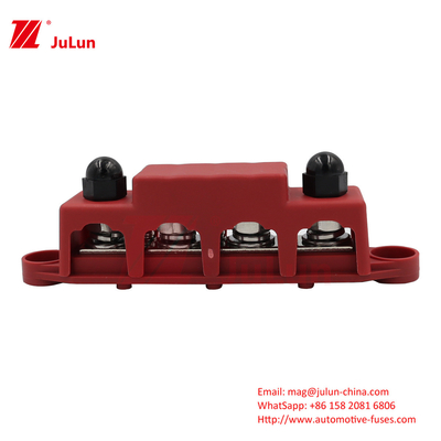4-Stud Distributieblok 62.5A Nationale stroom Hoogtemperatuurweerstand M8 M10 Per kolom