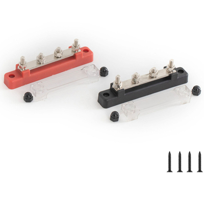 Post Battery Power Distribution Terminal Block 250AMP Automatische Marine Electric Busbar 4 Stud 5/16