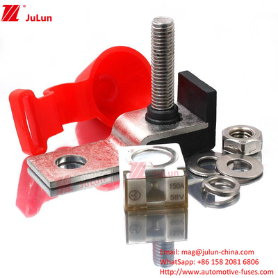 2-positie terminal 60A-300A Fusehouder Single Stud M8 Compact Rated Battery Fuse