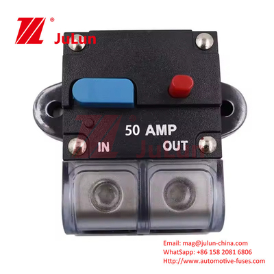 Goedkwaliteit Auto Audio Modificatie 120A 48VDC Kan Dubbele Circuit Breaker Hoogstroom Overload Protector 100A Kan Resto