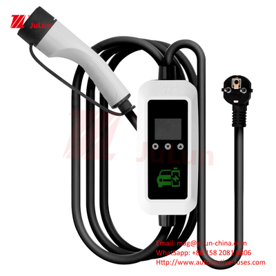 Nieuw energieoplaadgeweer Europees standaardoplaadgeweer type 2 EV-oplader 7 kW draagbare oplaadstapel aan boord