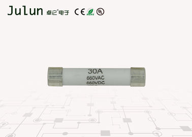 De cilindrische GLB-Zekering van de de Onderbrekings Snelle Slag van de Hoogspanningszekering 30Ma Snelle 660v Ac/660v Gelijkstroom 6x30mm