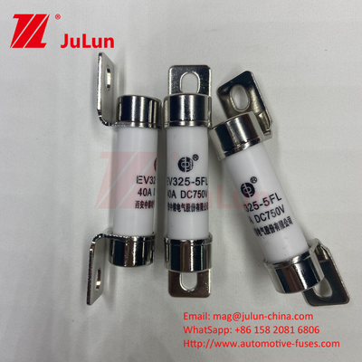 10A-50A 750VDC Keramische autoverzekering met boultmontage Keramische Ev325 Verzekering breekcapaciteit EV325 20KA 50kA 15A 25A
