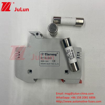 Lage prijs 10X38mm PV Solar Ceramic DC Fuse Links 1000vdc 20A Dwerg PV Fuse Fast Blow Ceramic Fuse Voor Circuit Protect