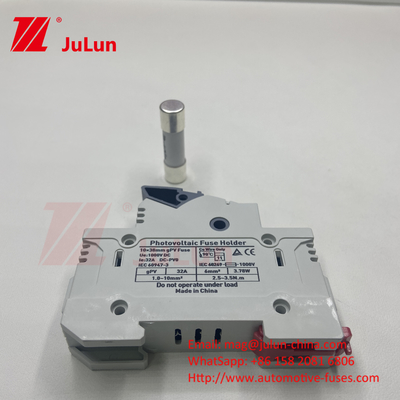 1000V DC zonne-energie fotovoltaïsche omvormer veiligheden RT18 serie 10x38 3P DIN Rail gemonteerd 32A Capaciteit Voor veiligheden 1500V