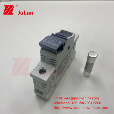 Fusehouder 30A 63A 500V 10x38 RT18-32 Cylindrische fusiefuse 10A 1000DC Solar PV Fuse voor fotovoltaïsche bescherming