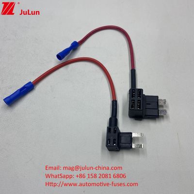 F3A 5A 10A 15A Veiligheidsknop 16AWG Auto Voeg een circuit toe ACU blade Veiligheidsaadapter met veiligheidshouder voor auto's Trucks