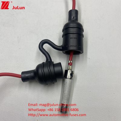 Met UL-draadkabel IP68 waterdicht inline veiligheidsbeveiliging veiligheidscomponenten voor 5*20 6*32 mm glazen keramische veiligheidsbeveiligingen