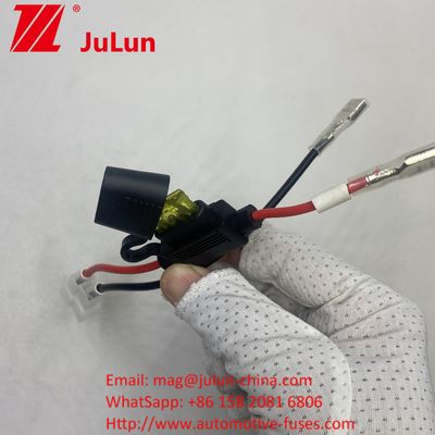 Fuse Battery Connector Extension Cable Wire Harness Connector Holder met Red 2-Pin Connector Truck Electric ATV Ebike