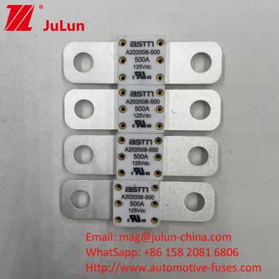 Bolt Ceramic 200A 125VDC Batterij Fuse Auto Wit Garandeerde prestaties