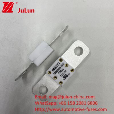 Ev Ceramic Fuse A202008 250A 125VDC Charger Adapter Compatibel voor auto's A202008 125VDC 100A 125A 150A 200A 250A 300A 400A 500A