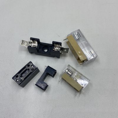 5x20 mm of 6x30 mm PCB-bord montage glas lonthouder voor stroomsystemen in auto's zwart blauw transparant goud