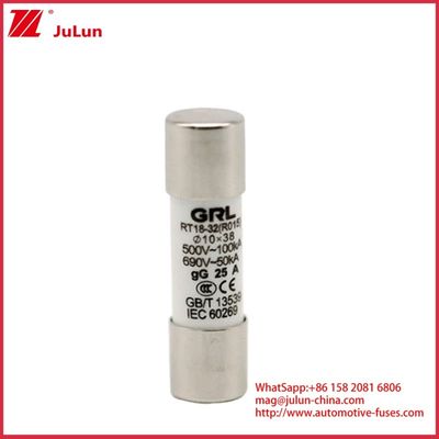 15A 1000VDC Fuse Link Solar GPV DC Fuse 10*38mm 32A Kwalificatie voor elektrische bescherming in PV-systemen voor gebruik met veiligheidsbehuizing
