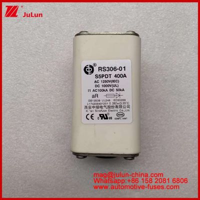 400A AC1250V IEC 100KA DC1000V UL AR Keramische vierkant Automotive Auto Fuses Circuit Protection Voor elektrische voertuigen en auto's