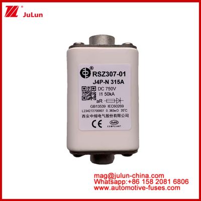 Vierkant keramisch RSZ307-01 J4P-N 315A 750VDC 50KA Chargers Draden Automobiele apparatuur