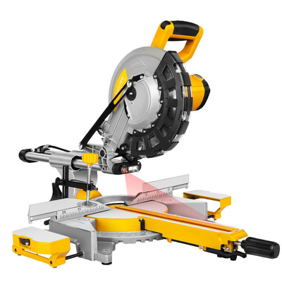 Zaaghoutwerkgereedschap 2400W samengestelde glijmmeter 10-inch Miter snijden 255mm Voor doe-het-zelf vakmensen